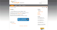 Desktop Screenshot of cmsimple.holgerirmler.de